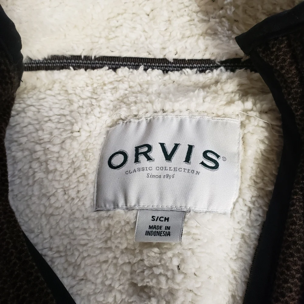 NWT Orvis Sherpa Lined Pullover Size S
